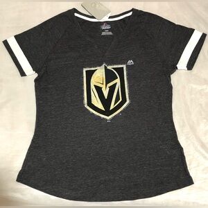 Majestic Charcoal Tee with Bold Emblem